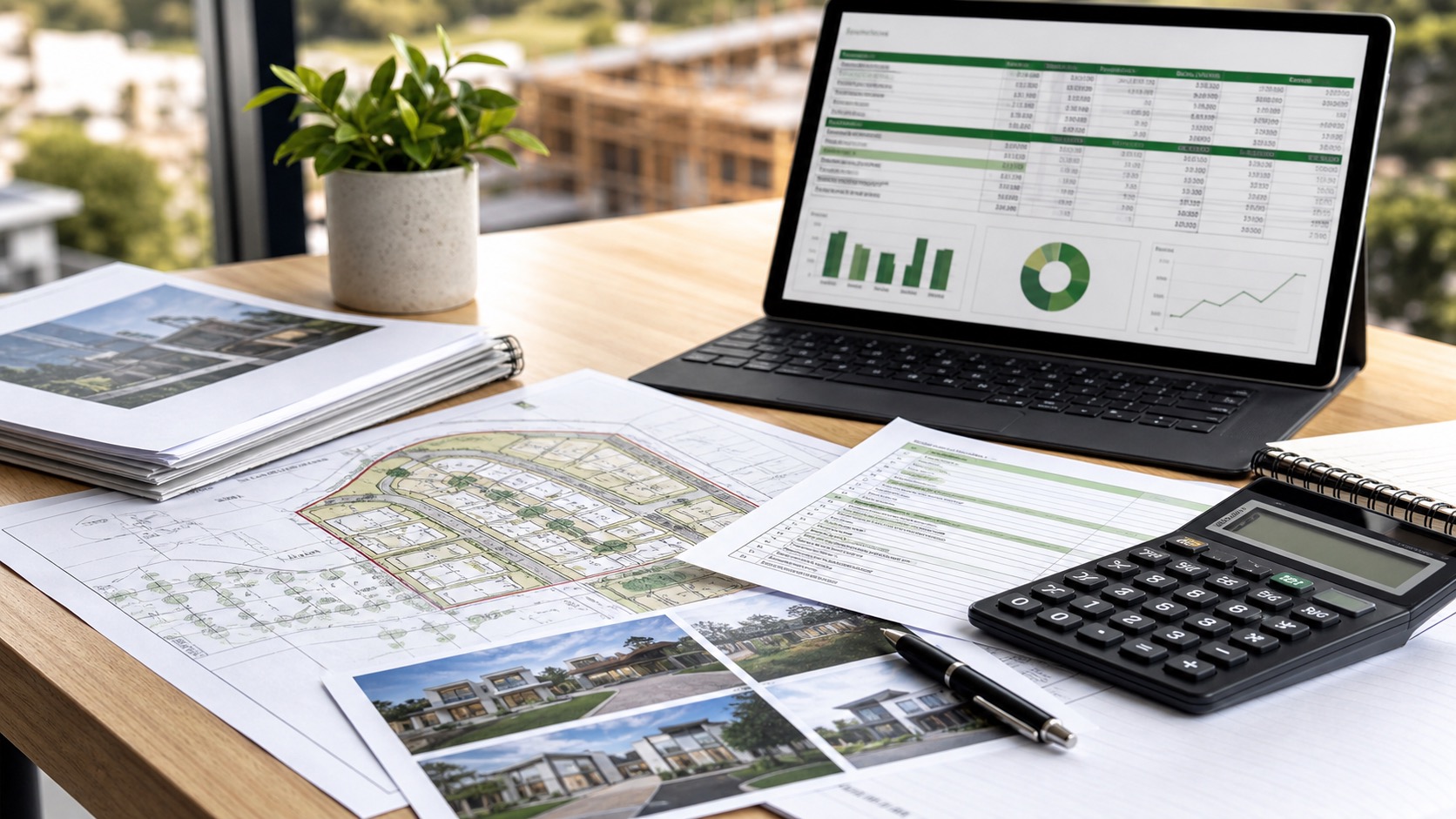 Australian investor comparing two property strategy spreadsheets side by side